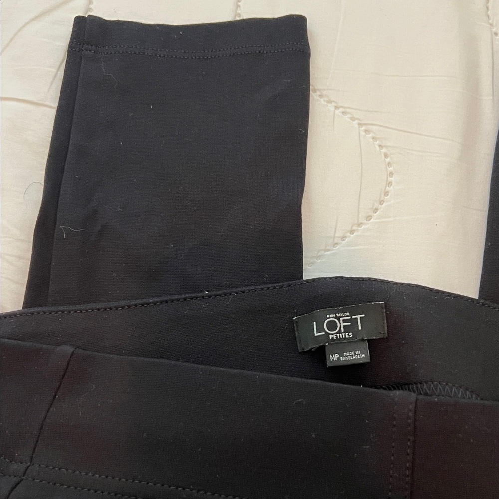 LOFT Midnight Black Petite Trousers